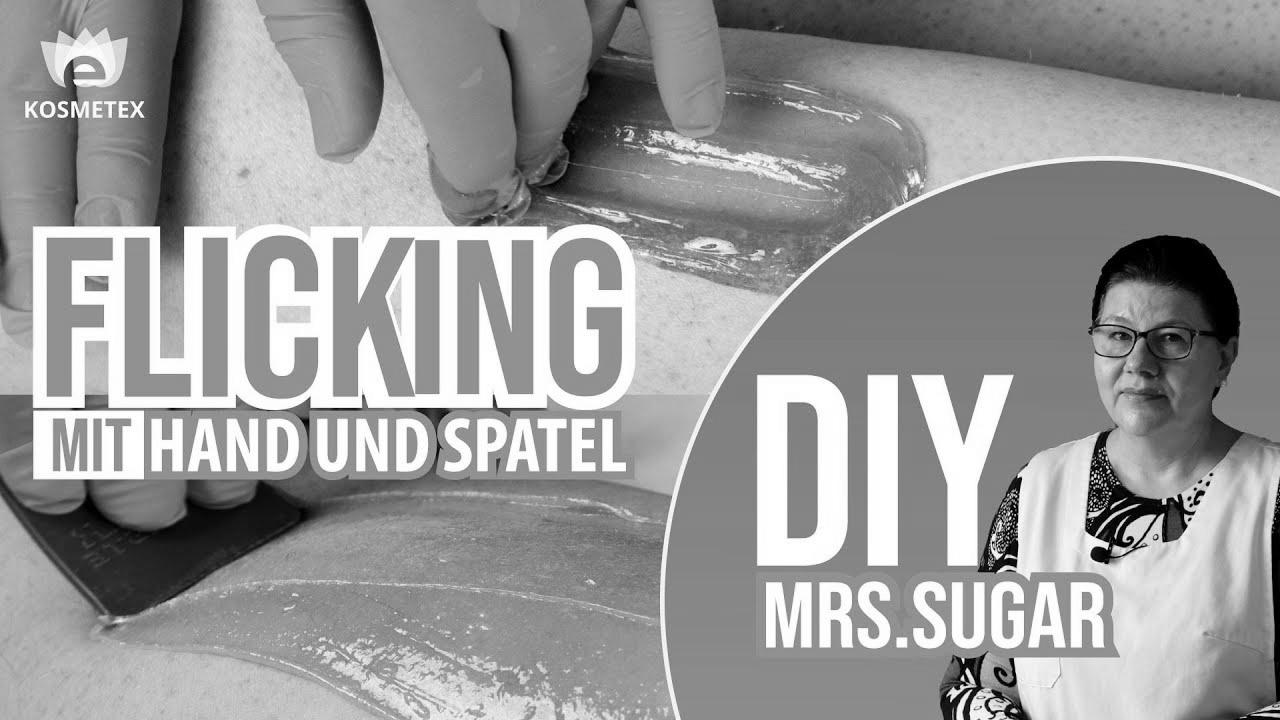PERFORM DIY SUGARING YOURSELF |  Flicking method with spatula or hand