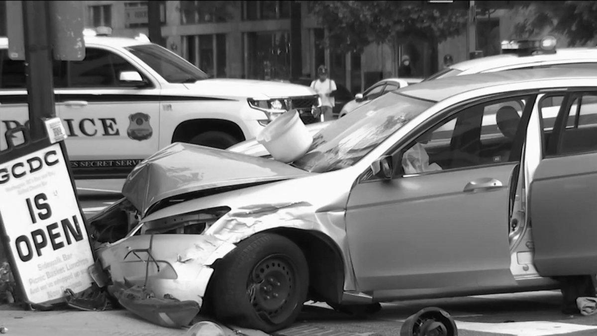 Juveniles Crash Stolen Automobile Near White House: Officials – NBC4 Washington