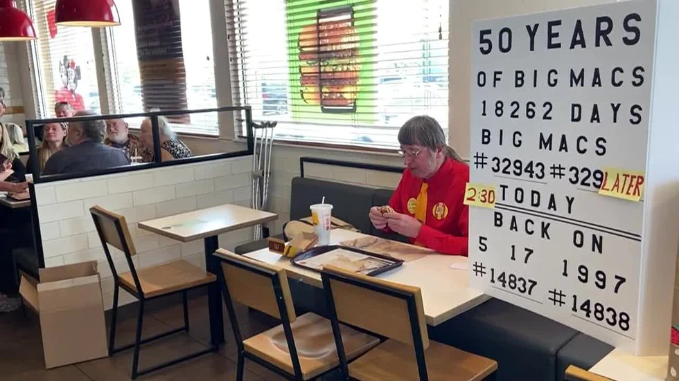 Wisconsin man celebrates 50 years of eating Large Macs on daily basis