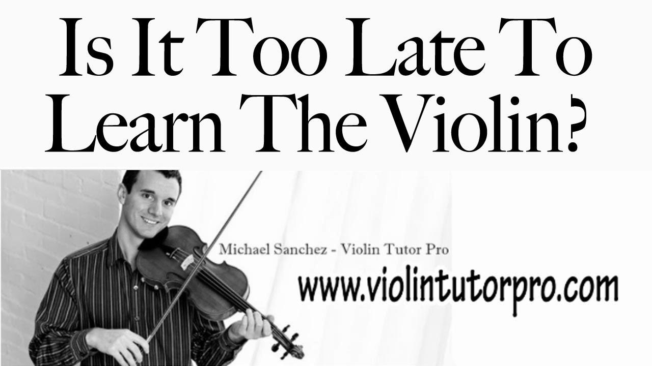 Is It Too Late To {Learn|Study|Be taught} The Violin?
