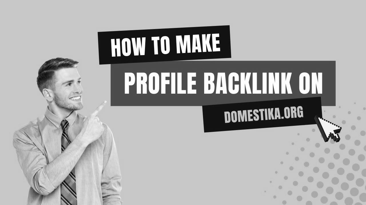 How To Create Profile Backlink on Domestika |  search engine optimization Link Constructing |  LinkoBuild