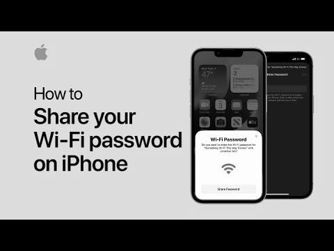 How one can share your Wi-Fi password |  Apple support